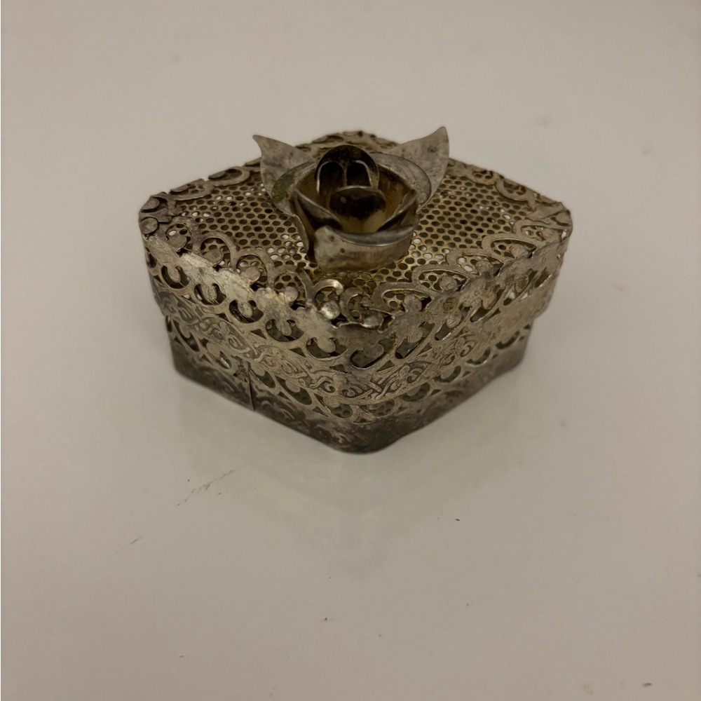 Ornate Silver Jewelry Box